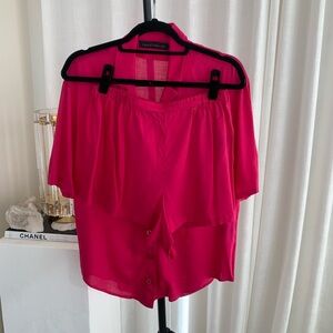 Fuchsia Two Piece Set